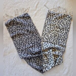 3 for $15 Collection Eighteen Two Sided Leopard Print Scarf